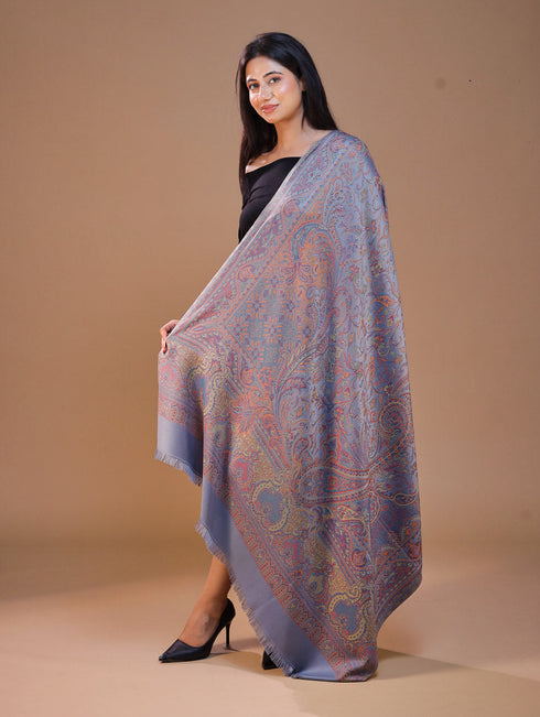 Women's Jamawar Wool Shawl